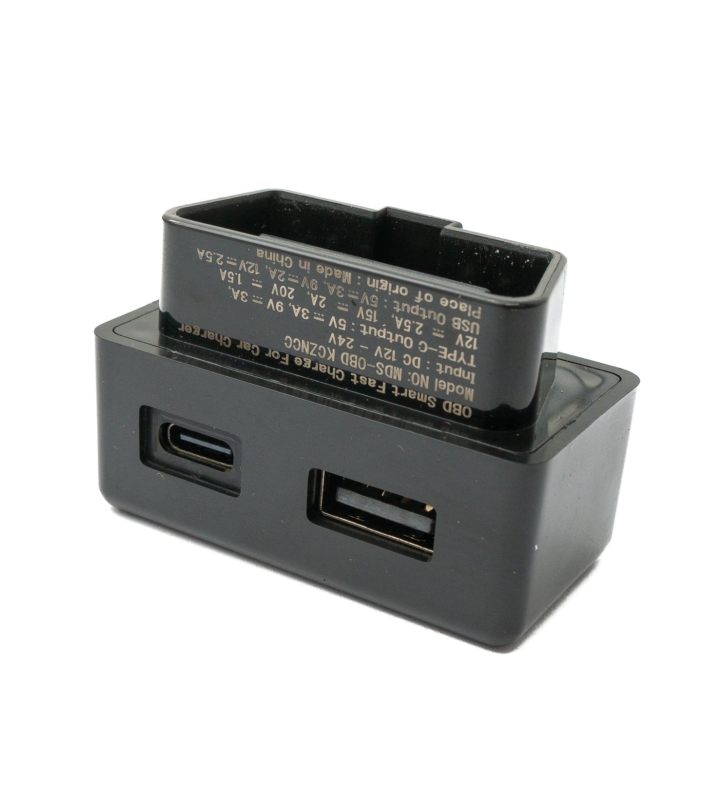 SYSTEM-S OBD charging adapter USB 3.1 &amp; 3.0 socket charging hub adapter for Tesla Model 3 &amp; Y in black 