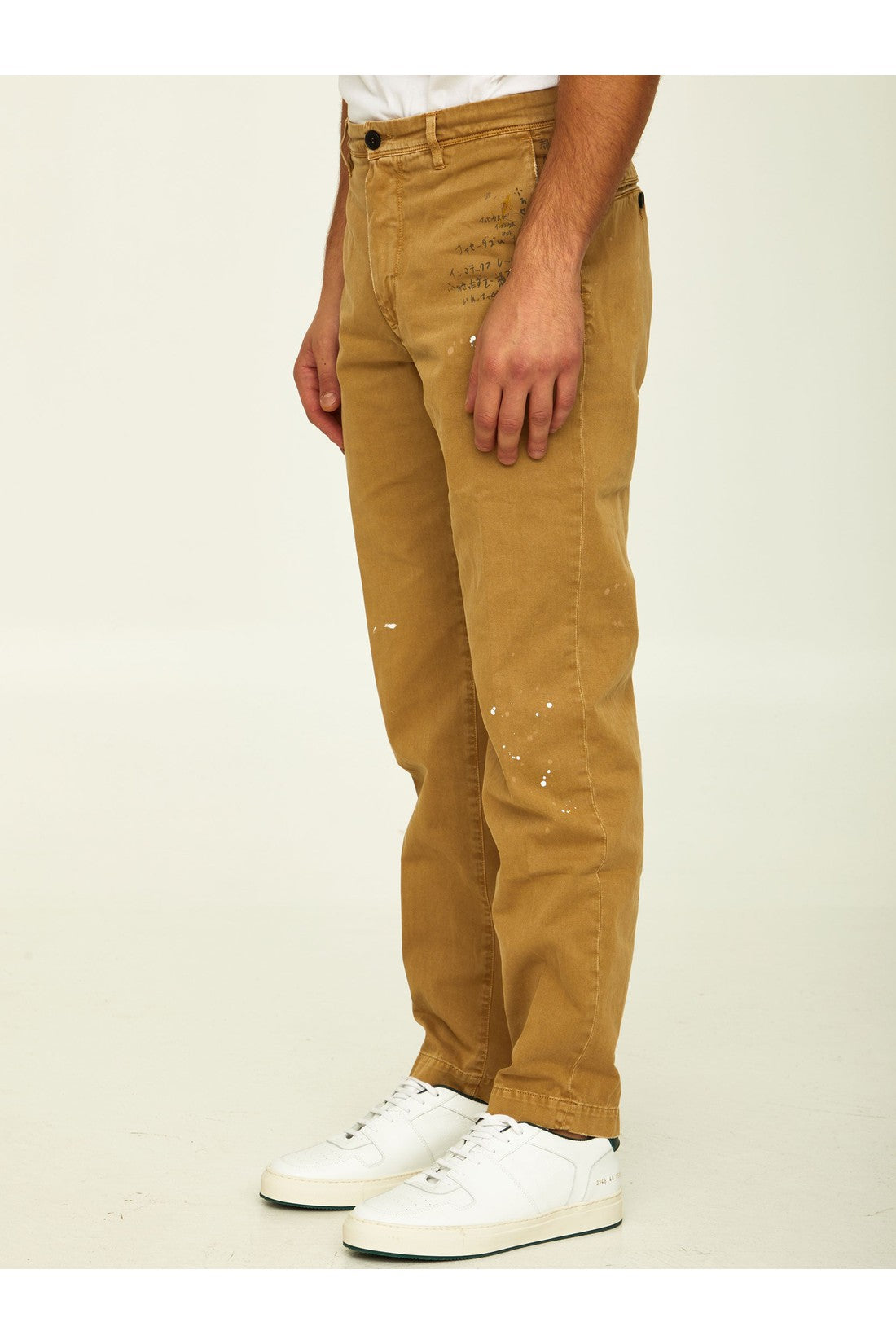 Camel cotton trousers