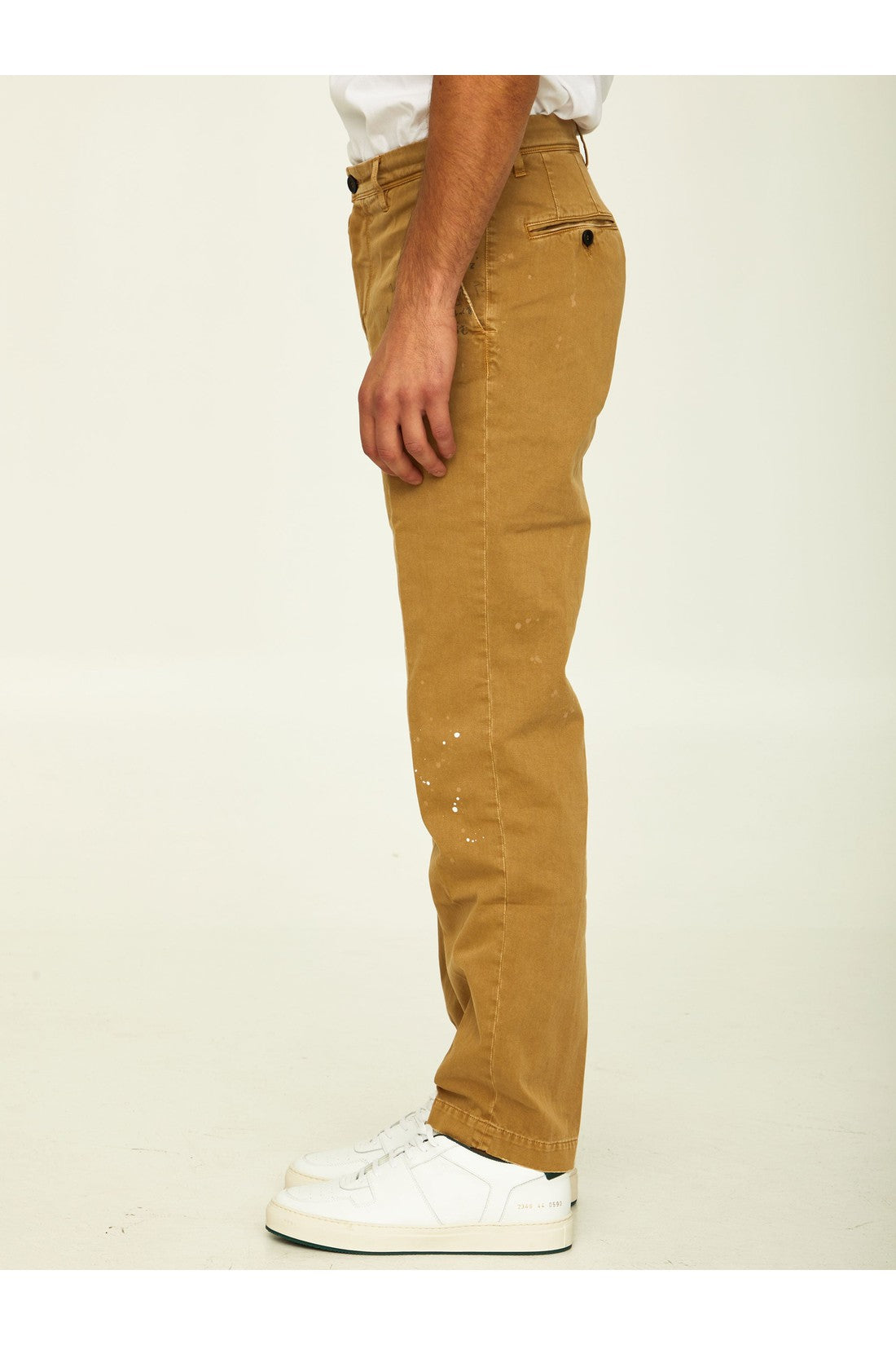 Camel cotton trousers