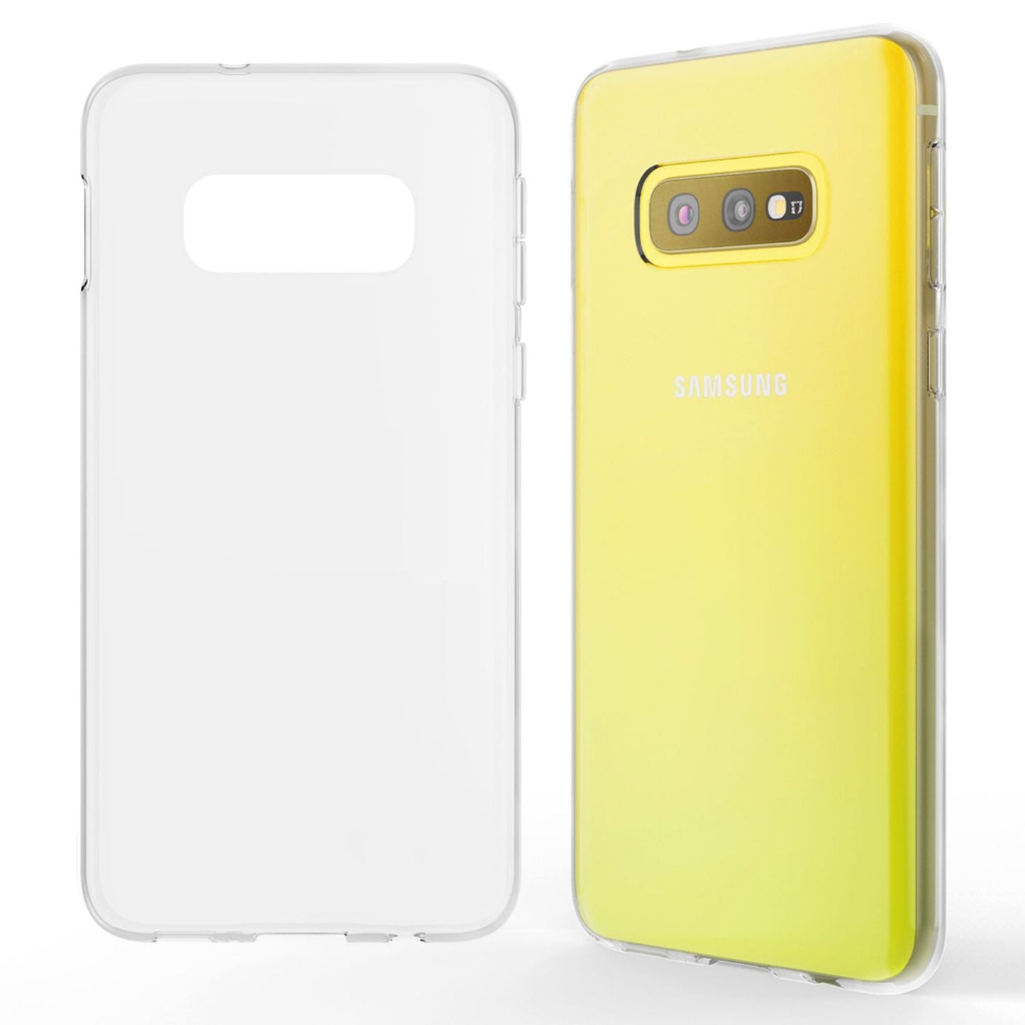 NALIA símahulstur fyrir Samsung Galaxy S10e, þunnt gegnsætt hlífðarhulstur