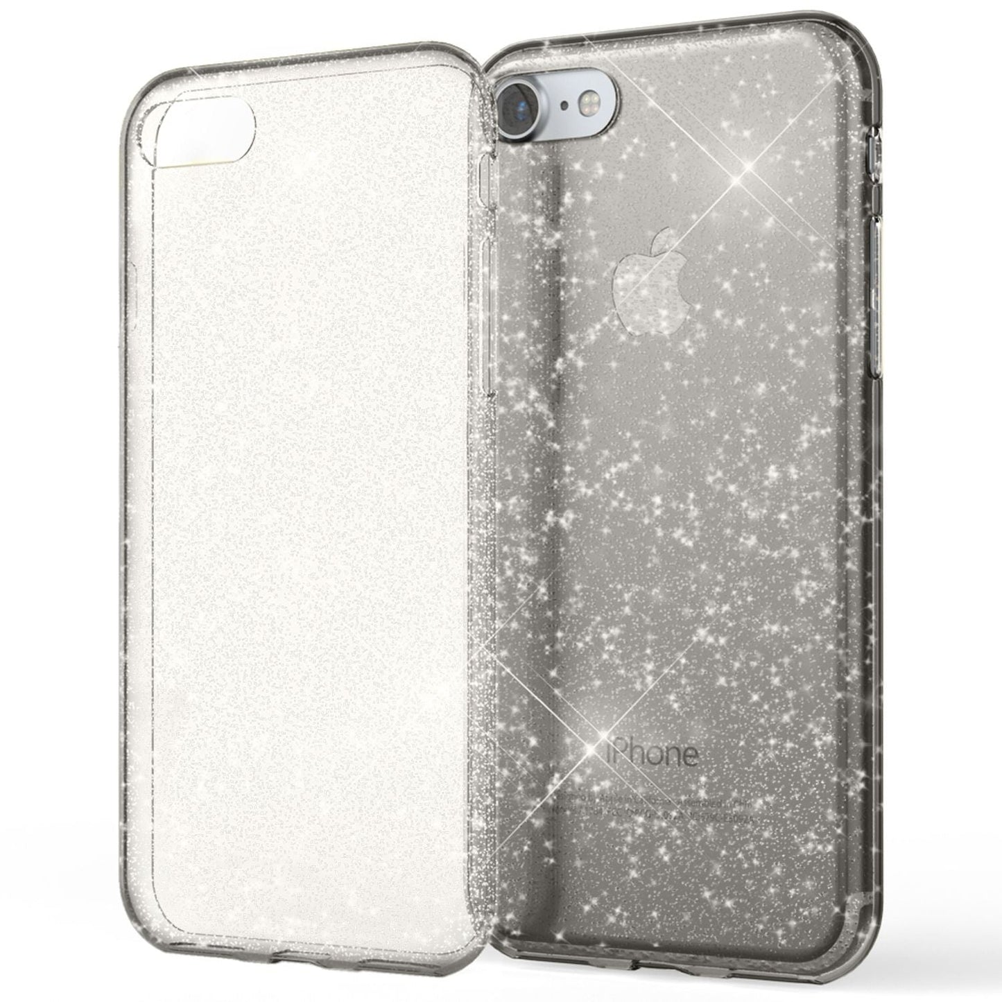 NALIA Phone Case for iPhone SE 2020 / 8 / 7, Glitter Case Cover Protective Bag