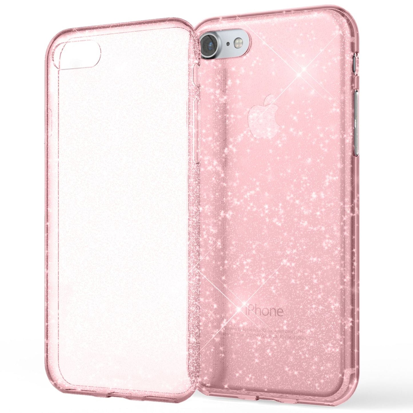 NALIA Phone Case for iPhone SE 2020 / 8 / 7, Glitter Case Cover Protective Bag