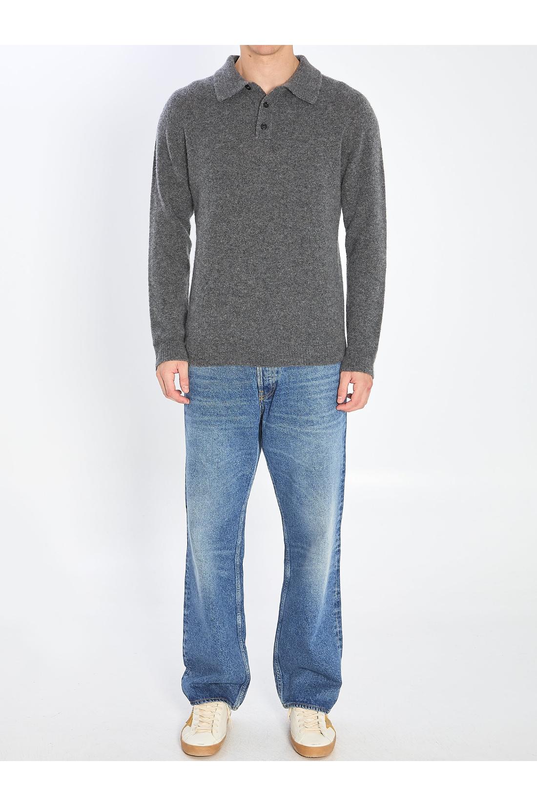 Cashmere blend polo shirt