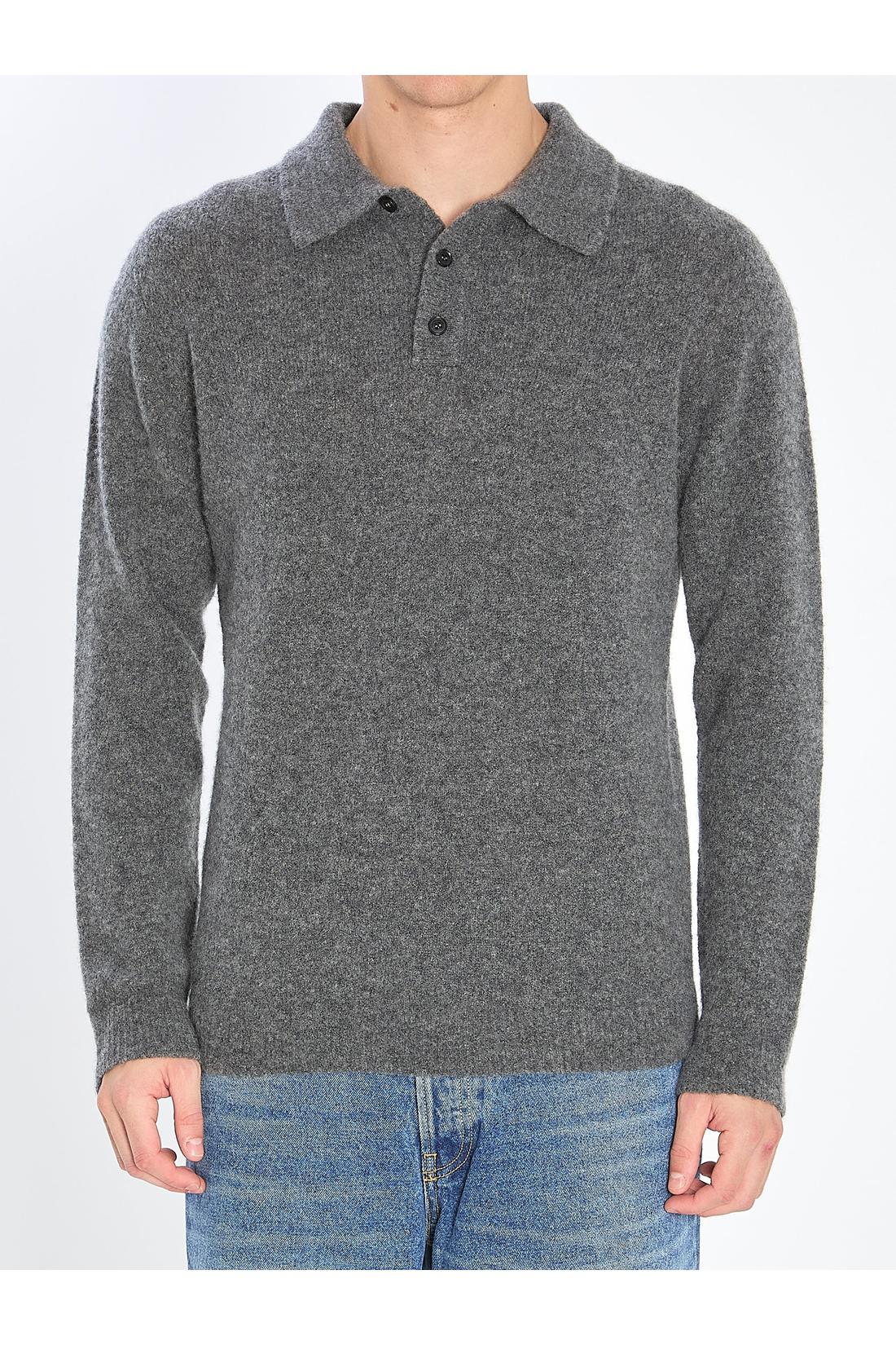 Cashmere blend polo shirt