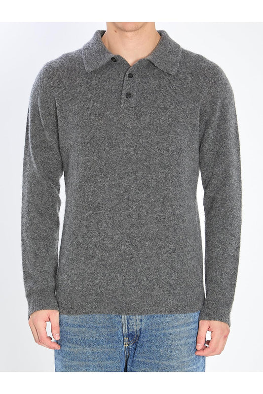 Cashmere blend polo shirt