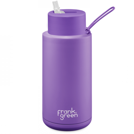 Frank Green Ceramic Reusable Bottle 1000ml with Straw Lid