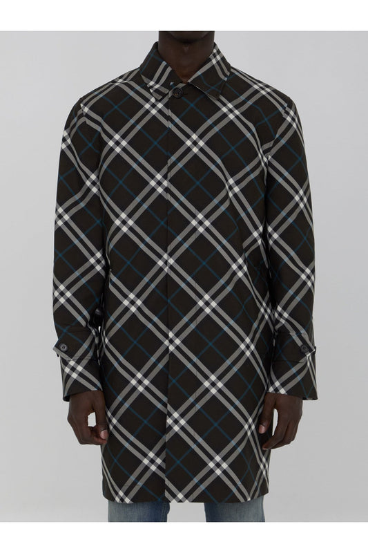 Check medium trench coat