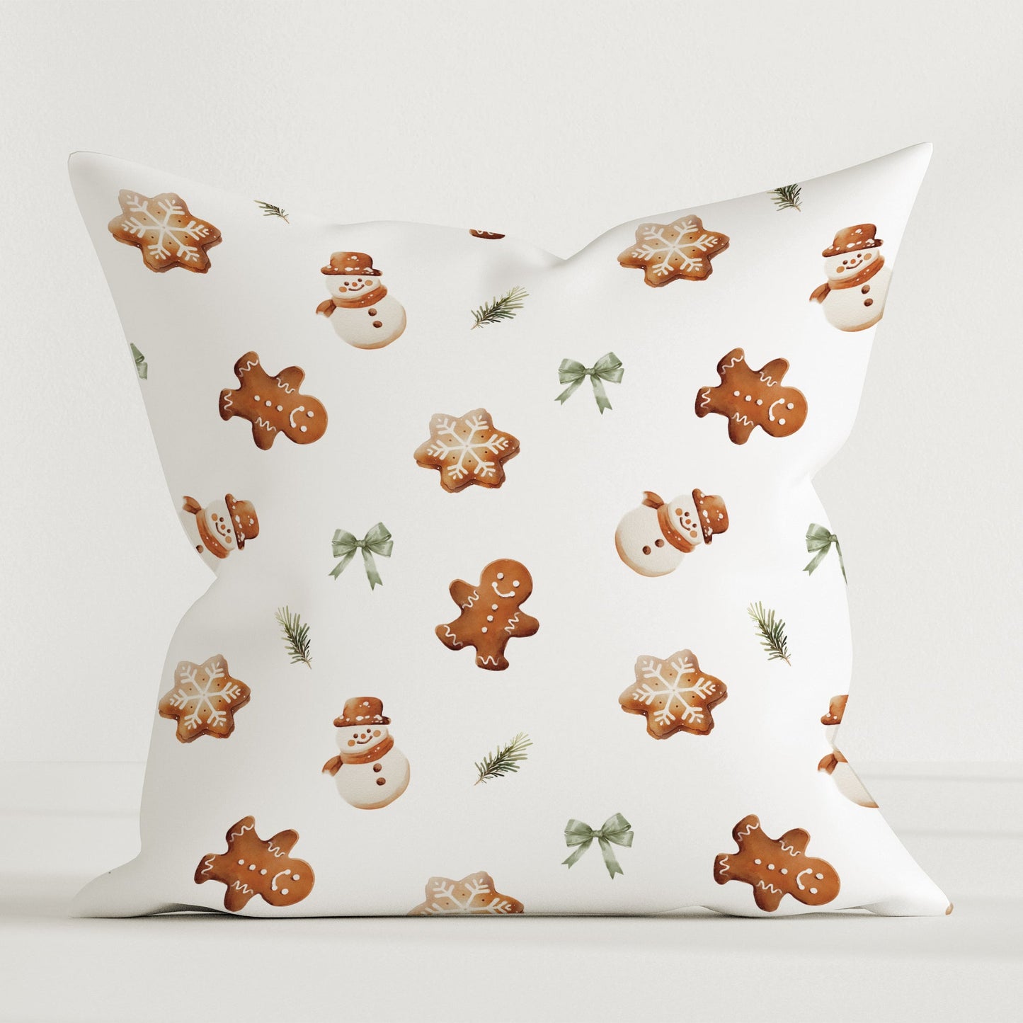"Gingerbread Man" Premium Decorative Pillow