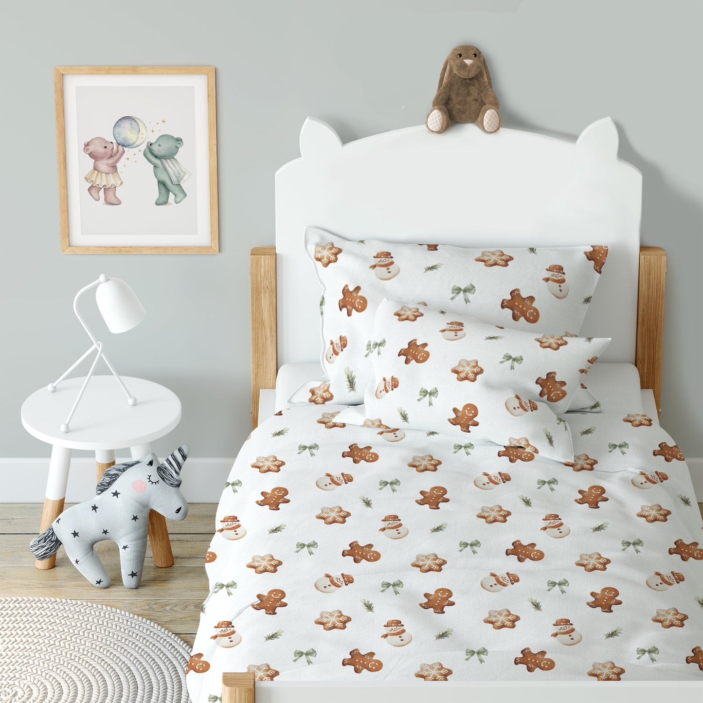 "Gingerbread Men" Premium Children's Bedding