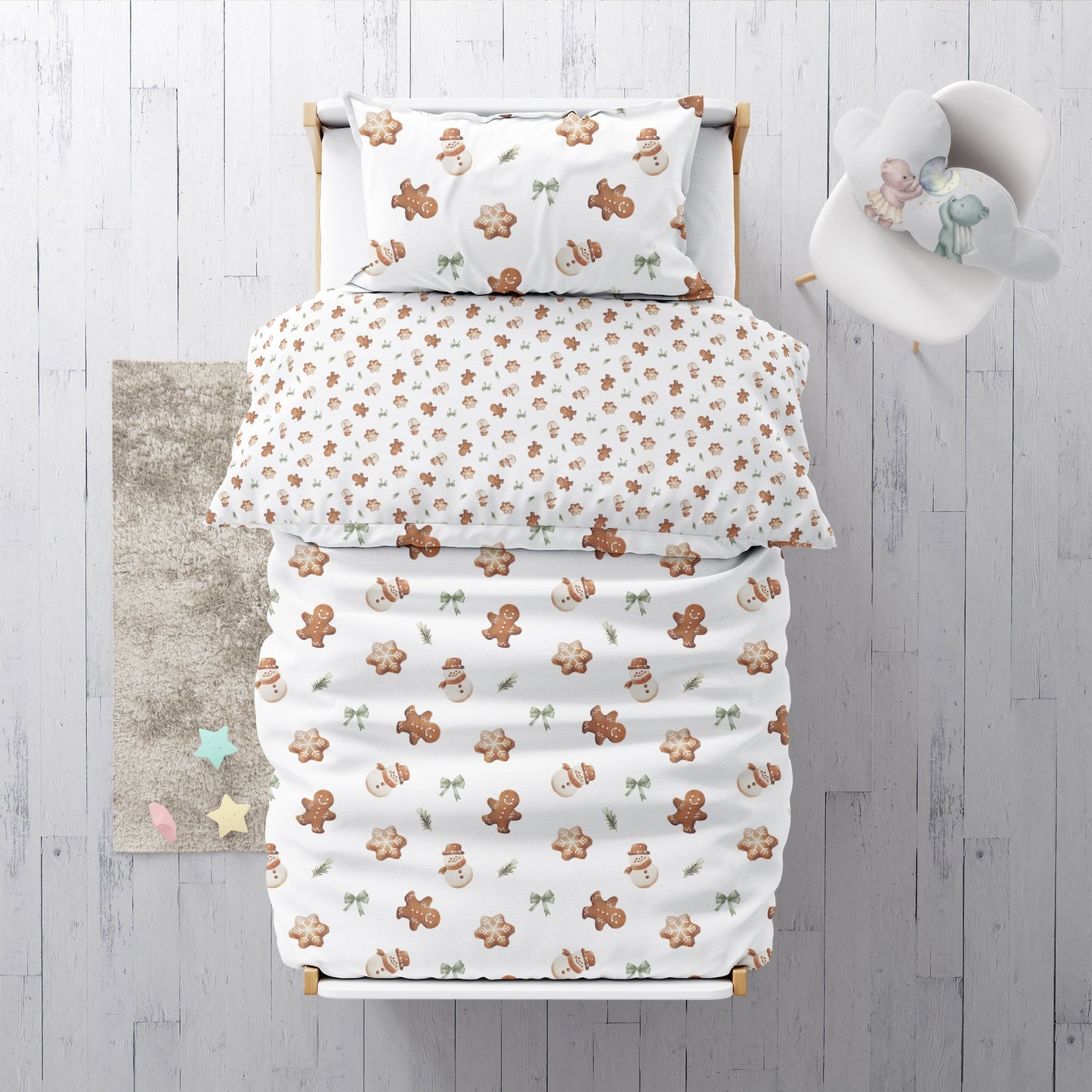 "Gingerbread Men" Premium Children's Bedding