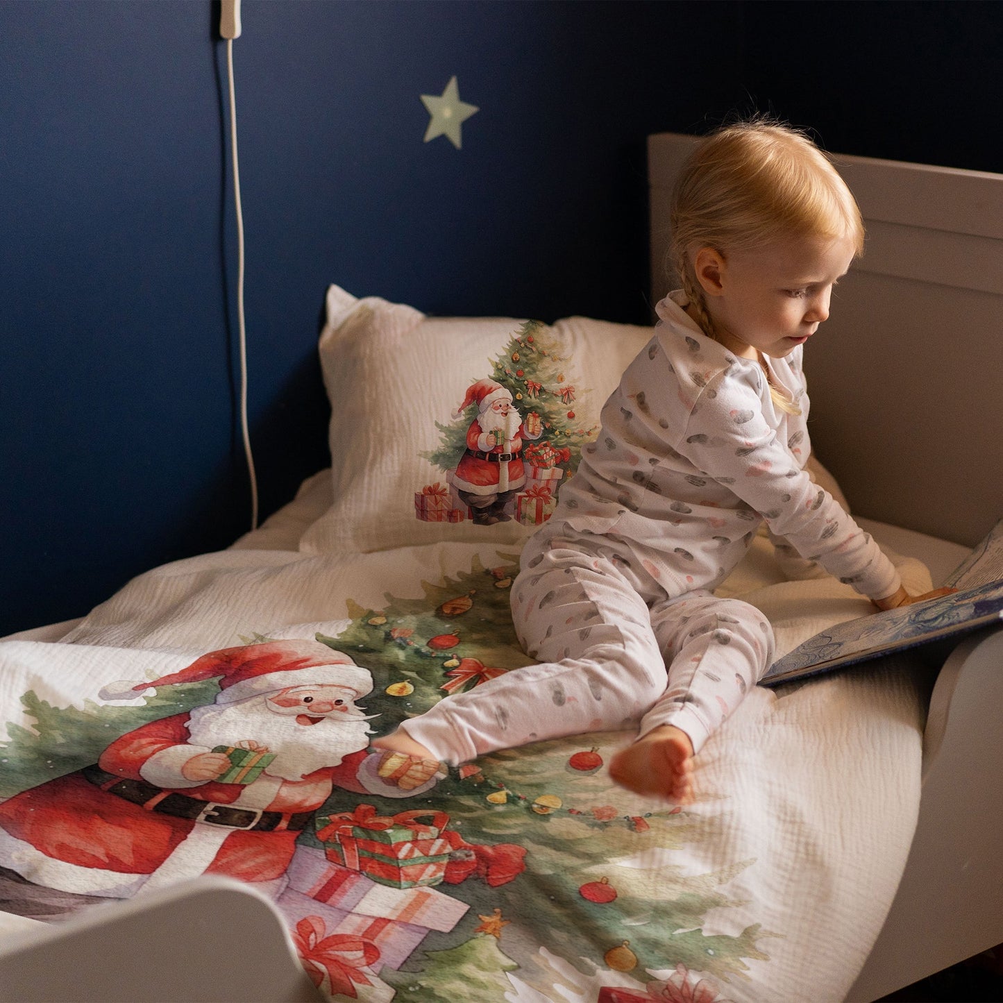 "Weihnachtsmann" Premium Kinderbettwäsche