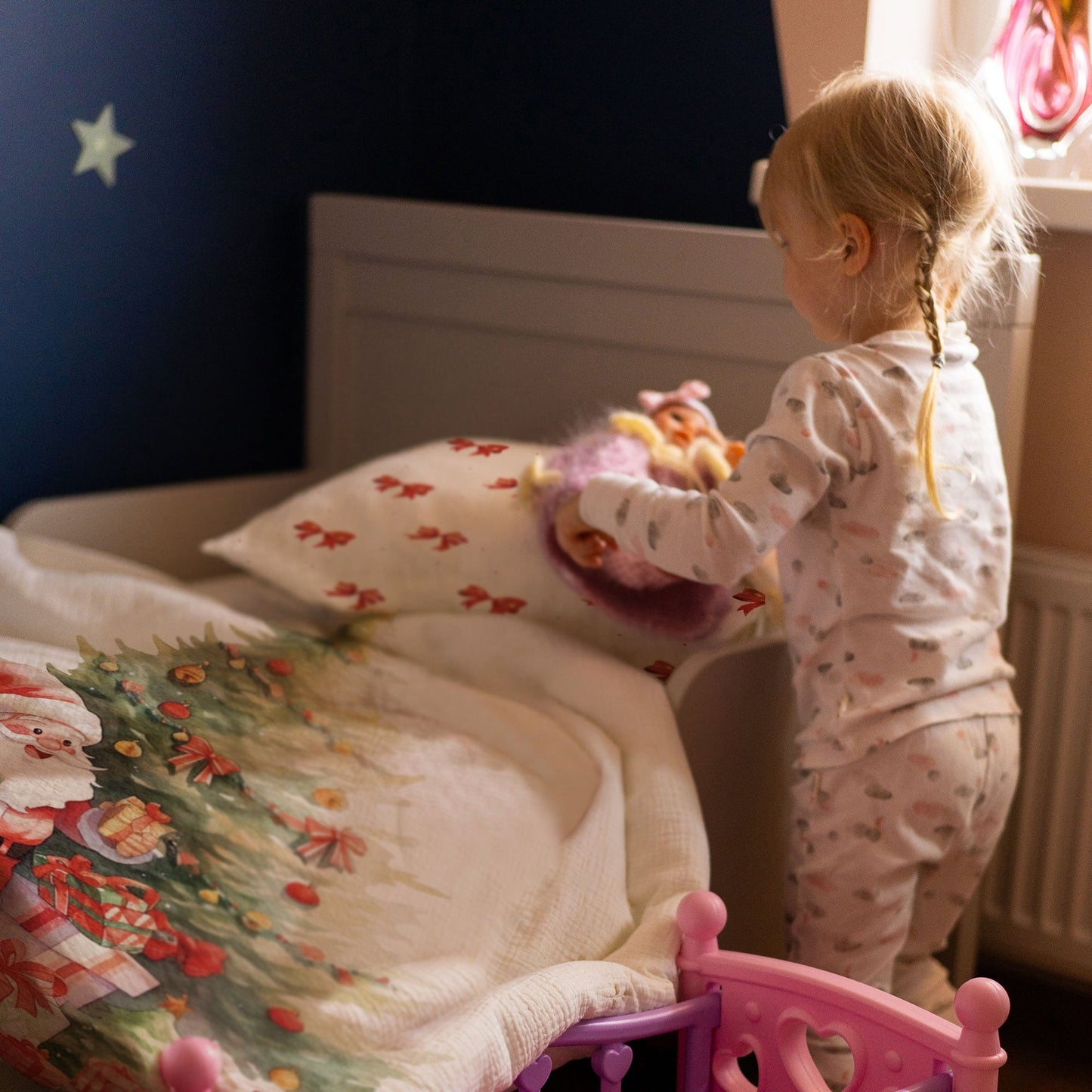 "Weihnachtsmann" Premium Kinderbettwäsche