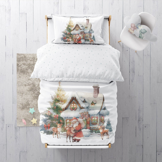 "House of Santa Claus" Premium Children's Bedding