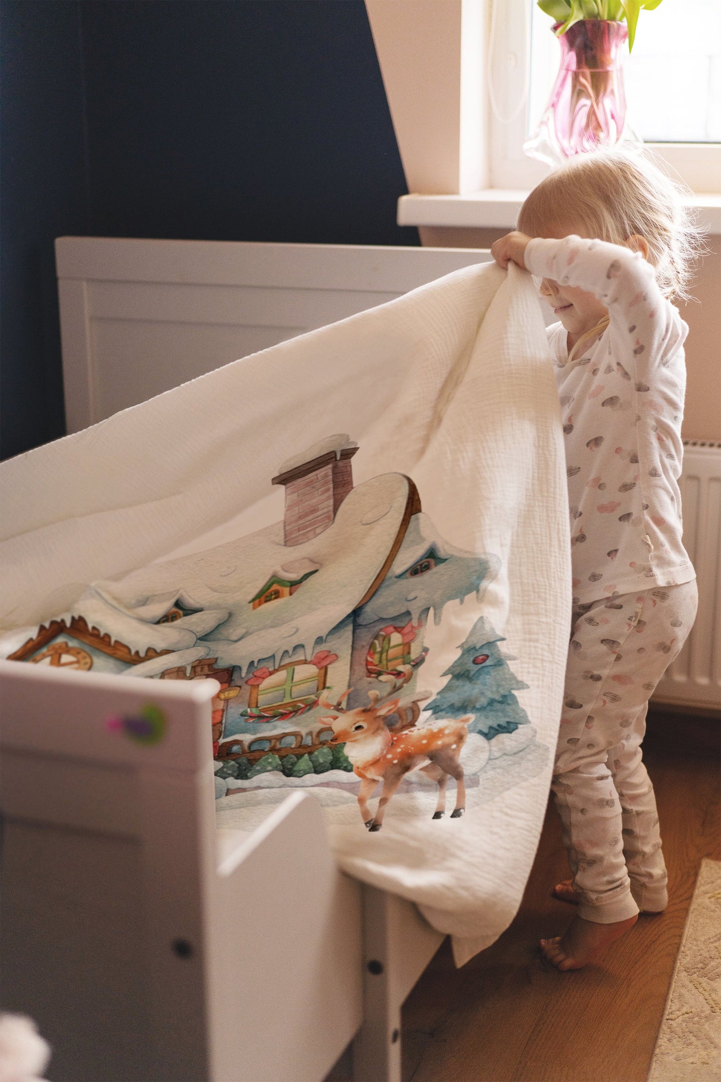 "Hús jólasveinsins" úrvals barnarúmföt