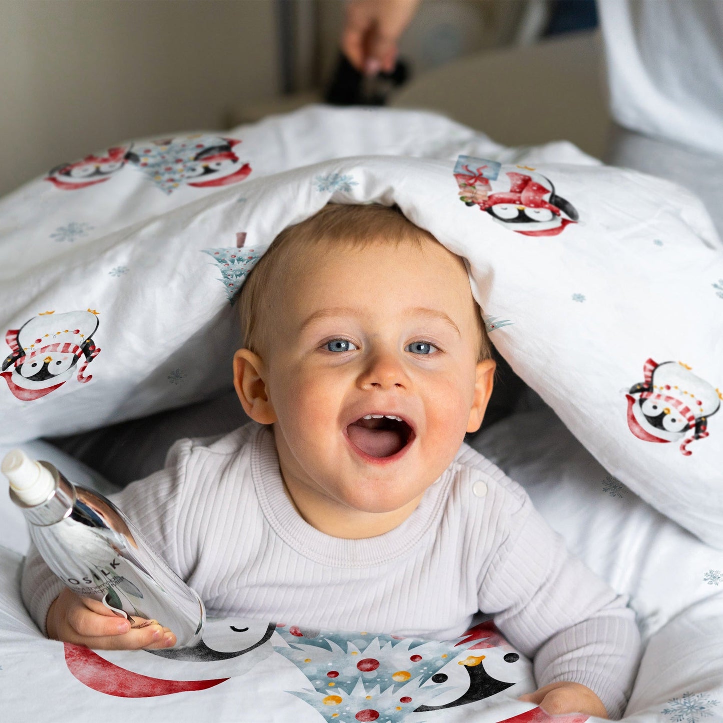 "Winter Pinguine" Premium Kinderbettwäsche