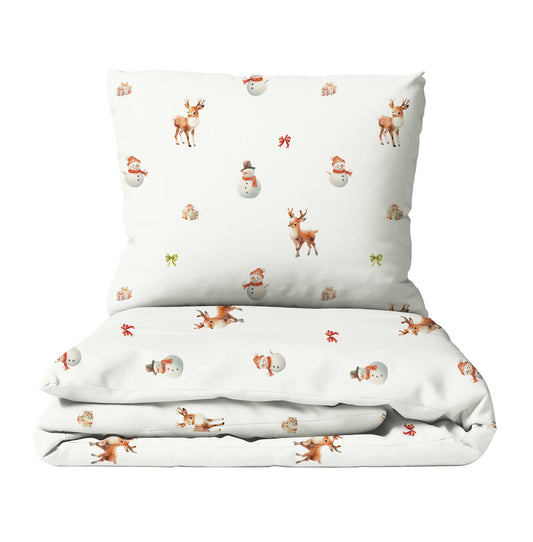 "Snowman and Deer" Premium Children's Bedding