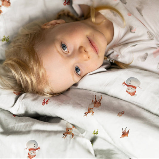 "Snowman and Deer" Premium Children's Bedding