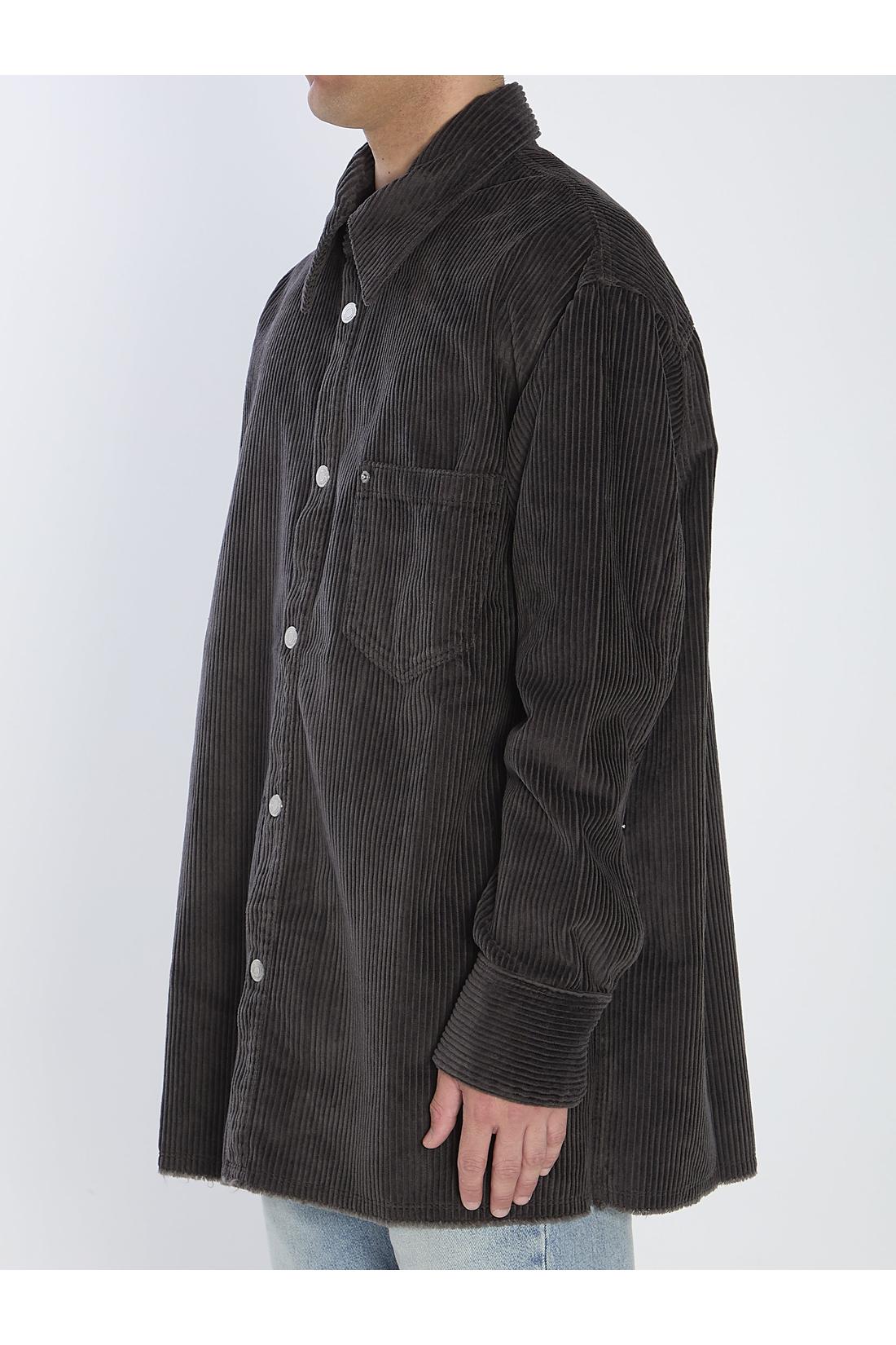 Corduroy velvet overshirt
