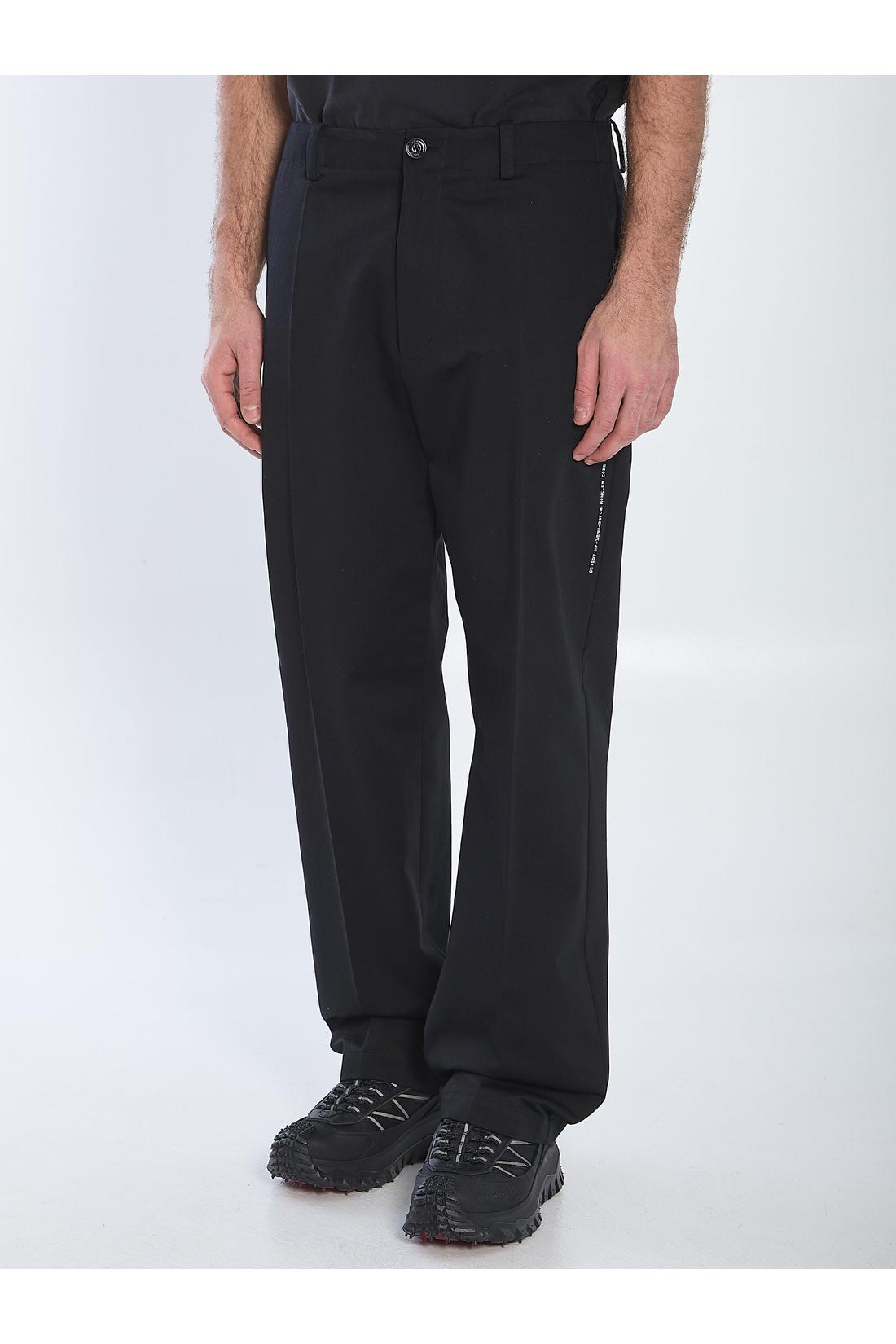Cotton gabardine trousers