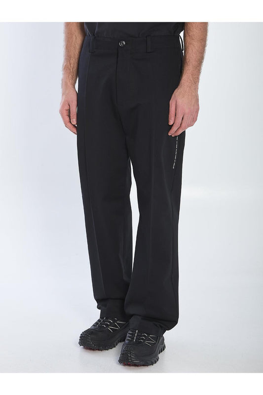 Cotton gabardine trousers