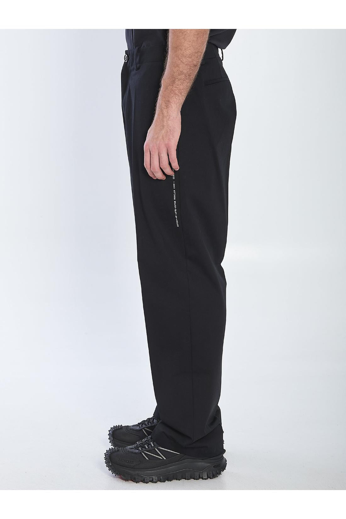 Cotton gabardine trousers