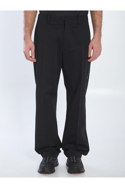 Cotton gabardine trousers