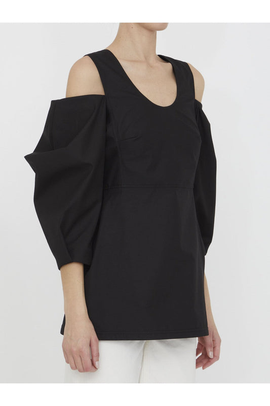 Cut-out cotton top