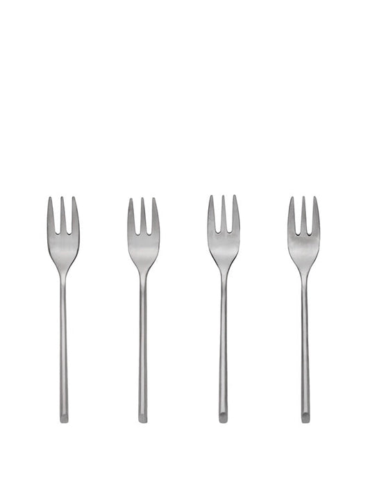 Kuchengabeln SLETTEN Edelstahl matt 4er Set