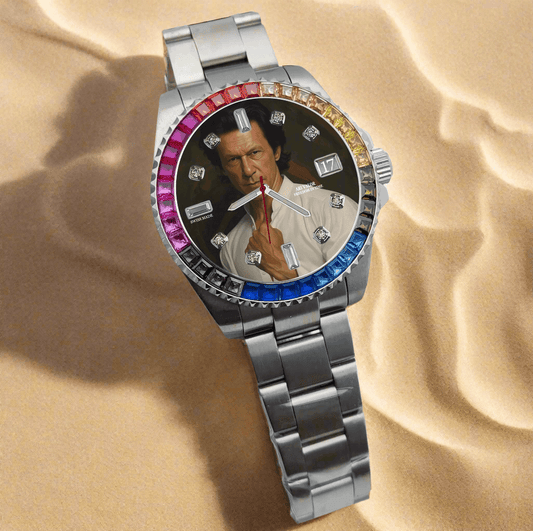 IMRAN KHAN watch sets stainless steel diamonds case,Choose your color & art