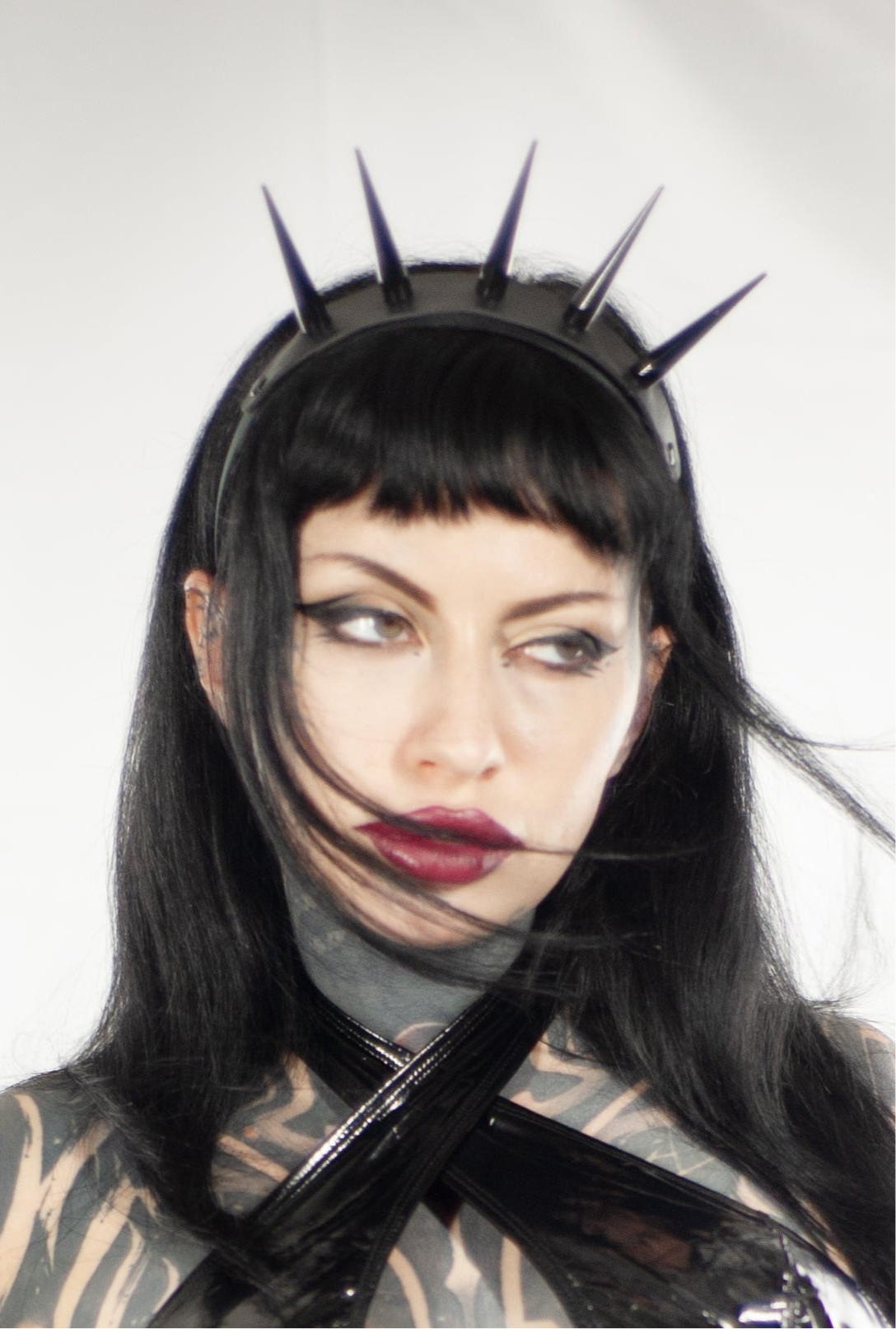 Black Spiked Head Band