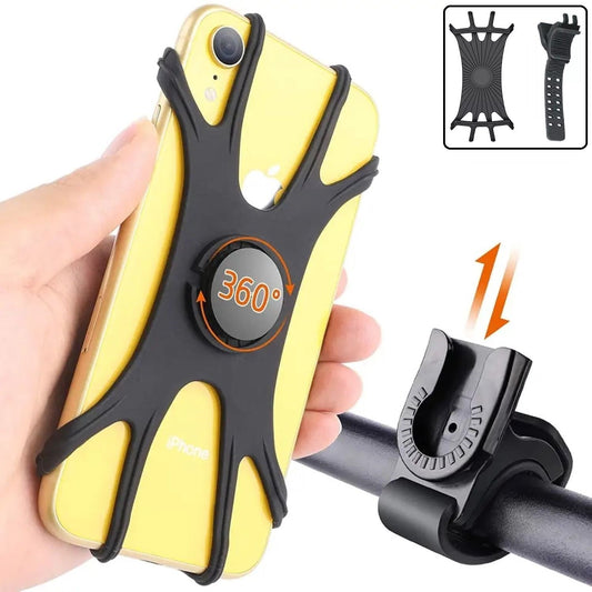 Fahrrad Handyhalter Handyhalter Silikon 360° abnehmbar oder nicht abnehmbar
