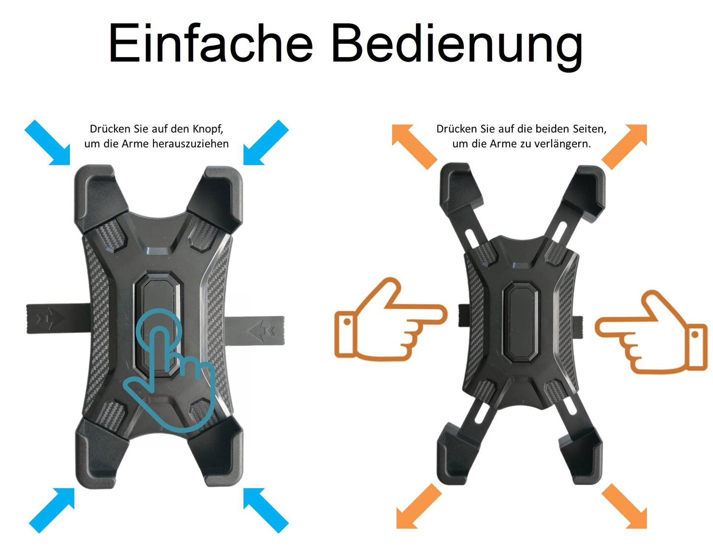 Handyhalterung Fahrrad Halterung Halter Motorrad Handy Roller Smartphone Lenker