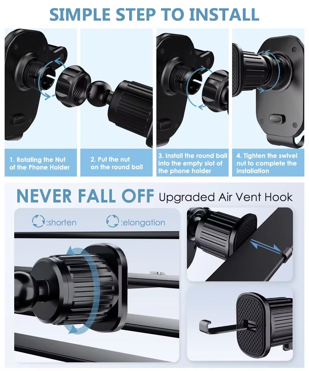 Auto Handyhalterung Autohalterung Kfz Halterung Handy Halterung Halter Lüftung
