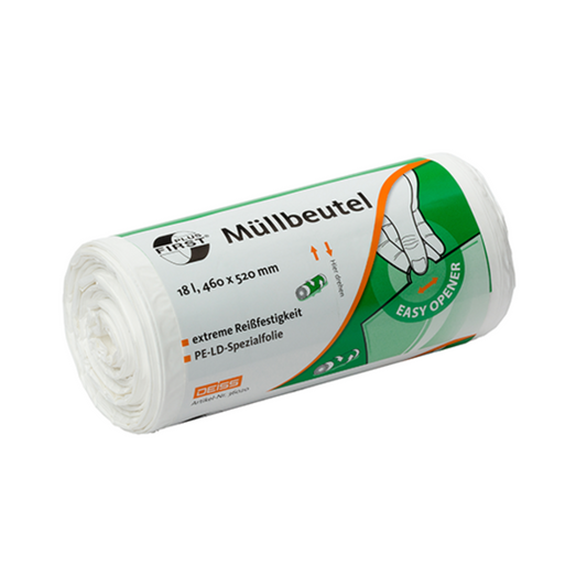 DEISS First Plus® Müllbeutel 18 Liter, Premium-LDPE, 36020