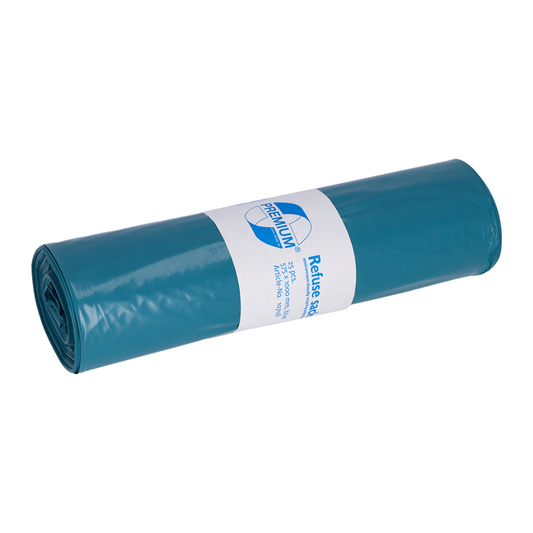 DEISS Premium Müllsäcke aus LDPE, 10708, 70 Liter | Rolle (25 Stück)