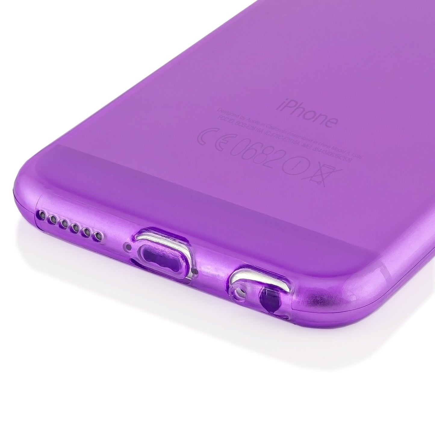 NALIA símahulstur fyrir Apple iPhone 6 6S, gegnsætt sílikonhlífðarhulstur