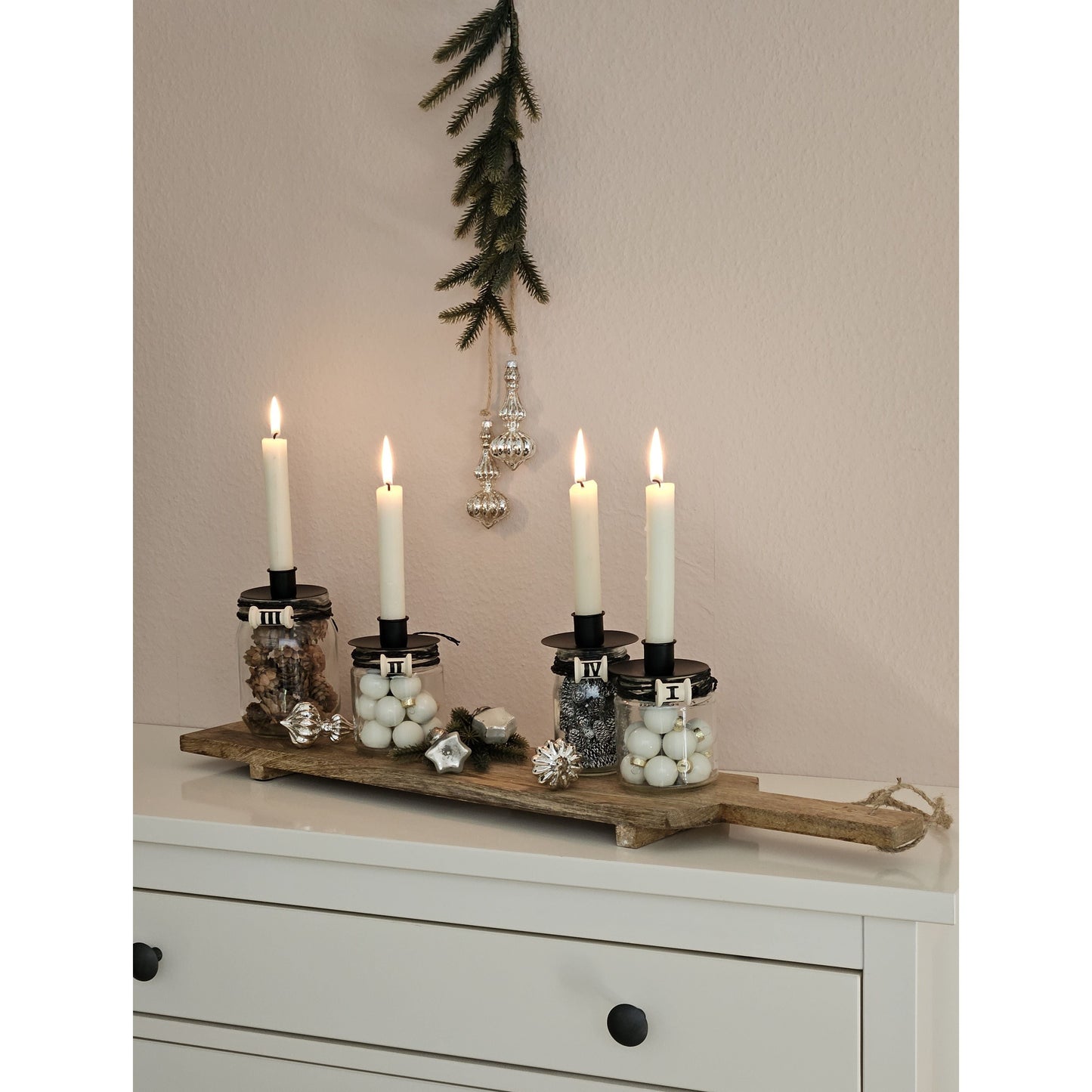 Holzbrett Mangoholz Brett Tablett Dekobrett Holz Mango Serviertablett Länge 67cm