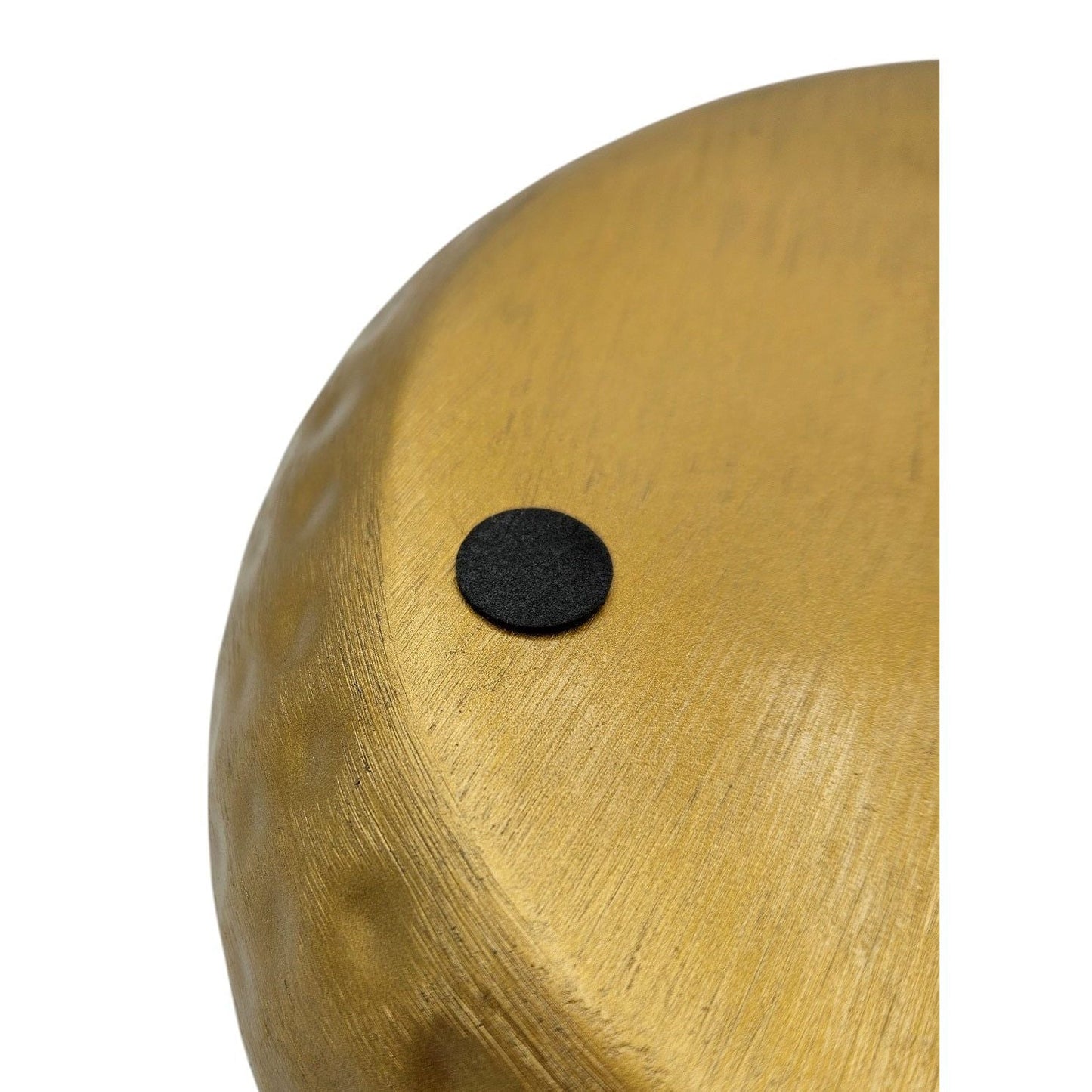 Metall Dekoschale Schale Metallschüssel rund gehämmert Hammerschlag gold 24 cm