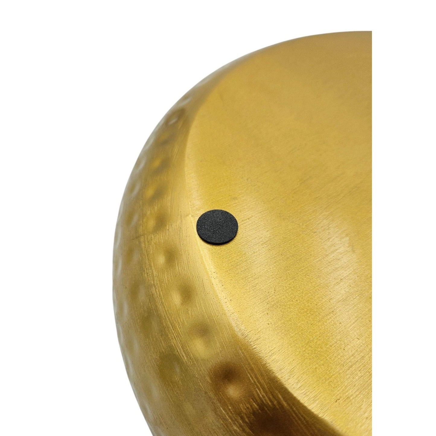 Metall Dekoschale Schale Metallschüssel rund gehämmert Hammerschlag gold 35 cm