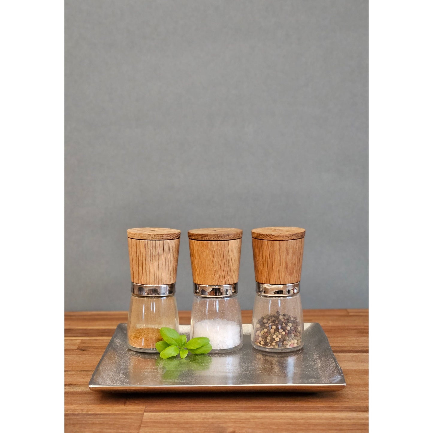 Dekoschale Dekoteller Metall Kerzentablett 25x25 cm Tablett Silber Quadratisch