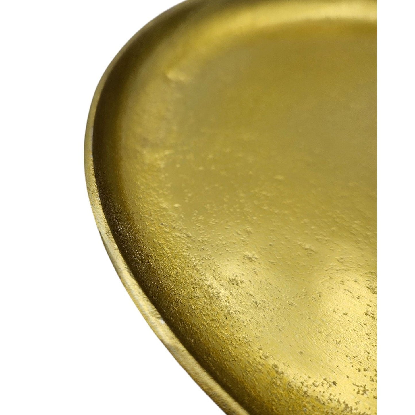 Dekoteller Gold Metall Teller Schale Dekotablett Kerzenteller Dekoschale Ø20cm