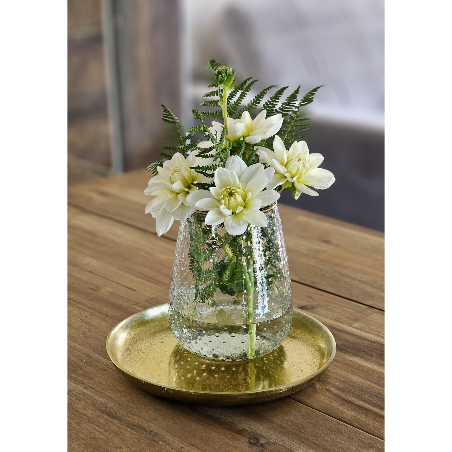 Dekoteller Gold Metall Teller Schale Dekotablett Kerzenteller Dekoschale Ø20cm