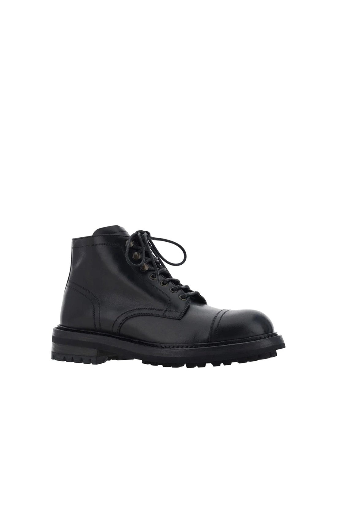 Dolce & Gabbana Lace-Up Leather Boots