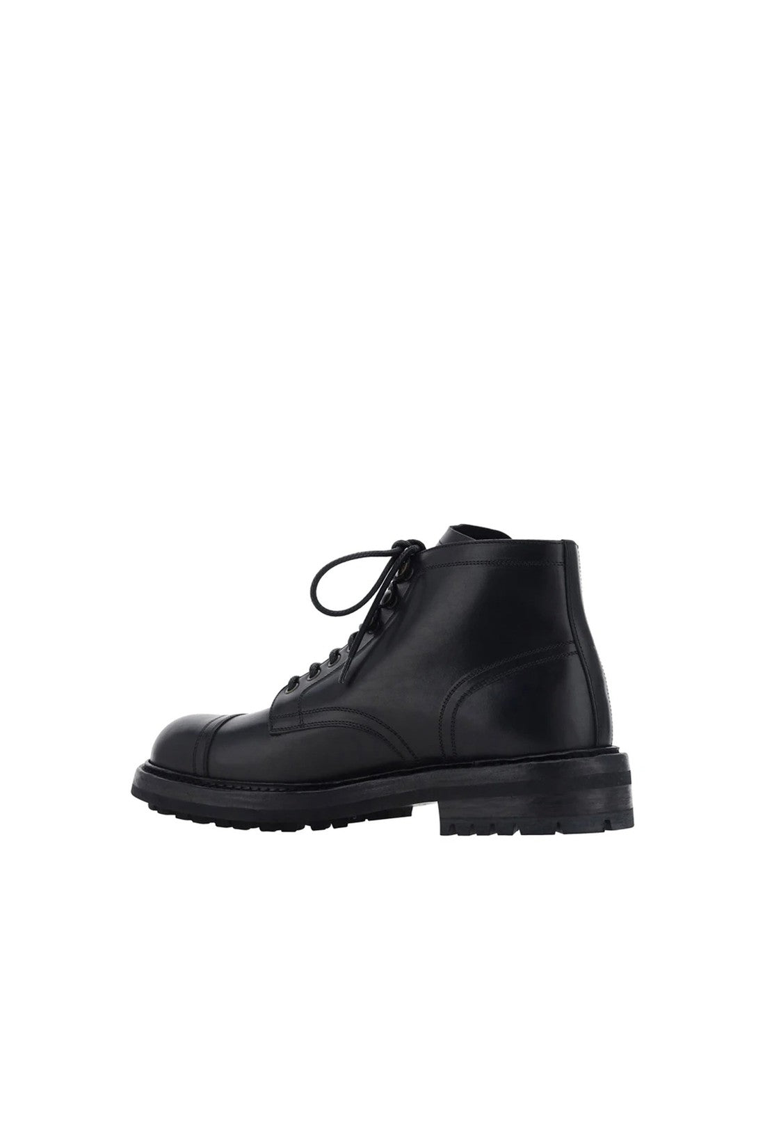Dolce & Gabbana Lace-Up Leather Boots