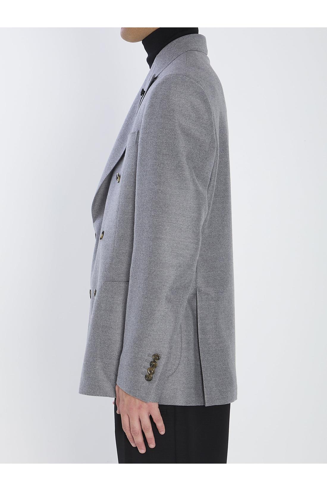 Double-breasted jacket in pure virgin wool