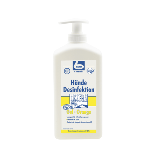 Dr. Becher Hände Desinfektion Gel Orange - 500 ml | Packung (500 ml)