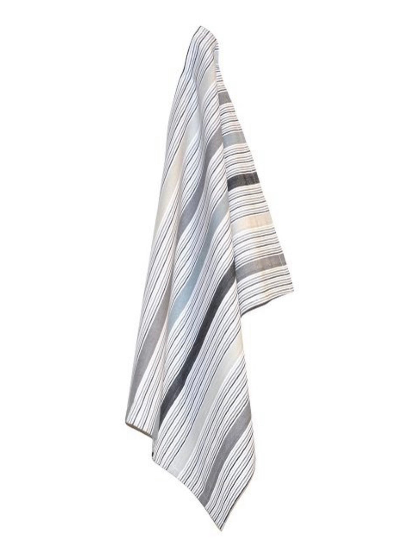 Geschirrtuch Streifen grau/schwarz Multi
