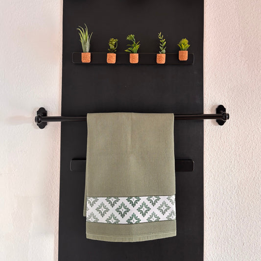 Waffle-weave kitchen towel - 100% cotton - 50x70cm