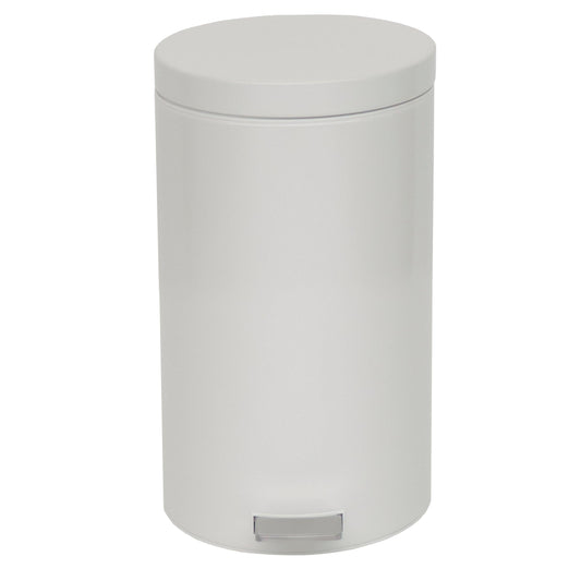 Novocal Tretabfalleimer Material: Gehäuse und Deckel:  Stahlblech, lackiert Farbe: Weiß  Inneneime | Packung (1 Stück)