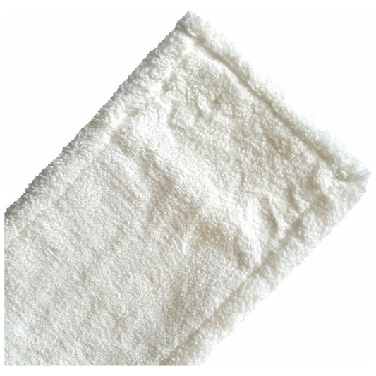 Arcora Flachpressmopp Original Weiss Db-Fc Mit Deckblatt Spezial Polyester Tasche 40 cm | Karton (75 Stück)